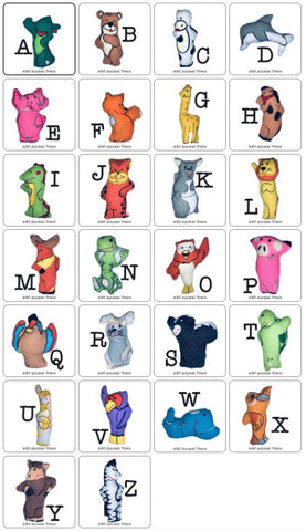 COMPLETE SET OF PIECES - ABC Animal Train Replace 26 Pieces (pieces only) COMPLETE SET OF PIECES - ABC Animal Train Replace 26 Pieces (pieces only)