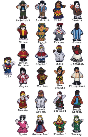 COMPLETE SET OF PIECES - Christmas Around the World Advent - 25 Ornament Replacement Set COMPLETE SET OF PIECES - Christmas Around the World Advent - 25 Ornament Replacement Set