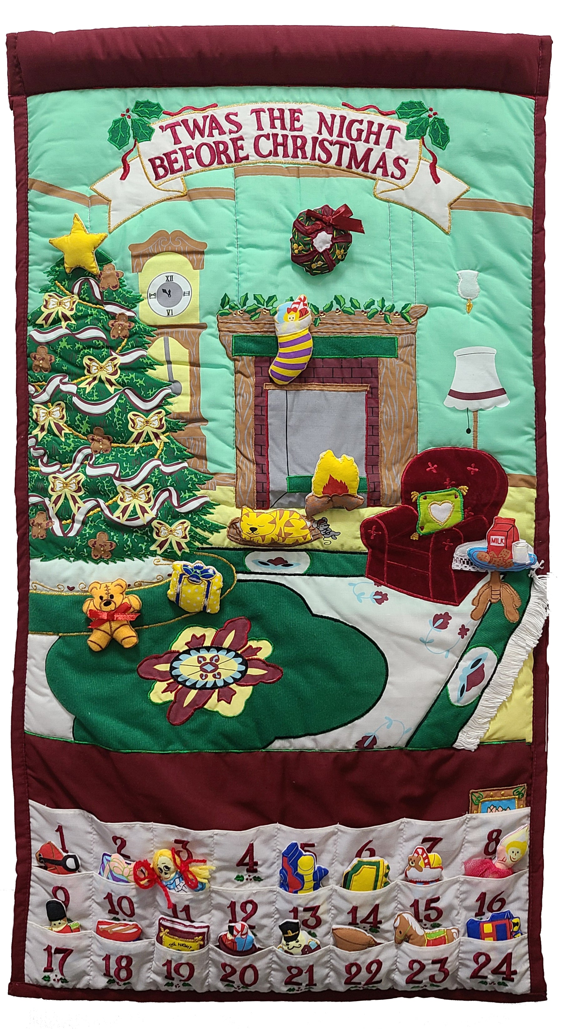 Night Before Christmas Advent Calendar Pockets of Learning Pockets