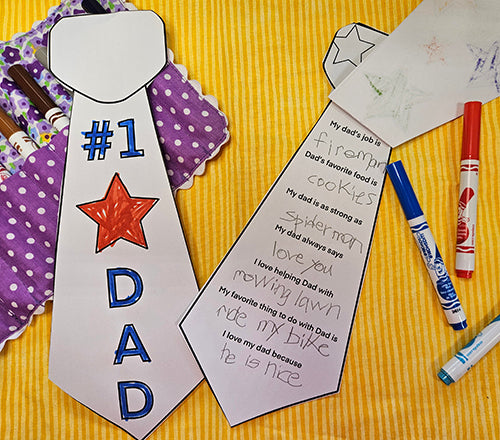 Fun Father's Day Craft for Kids – Pockets of Learning & My Growing Season