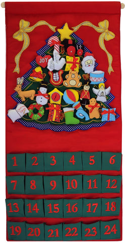 Green Christmas Tree Advent Calendar
