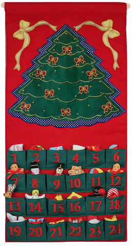 Green Christmas Tree Advent Calendar