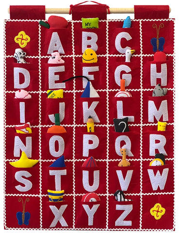 ABC Wall Hanging - Red