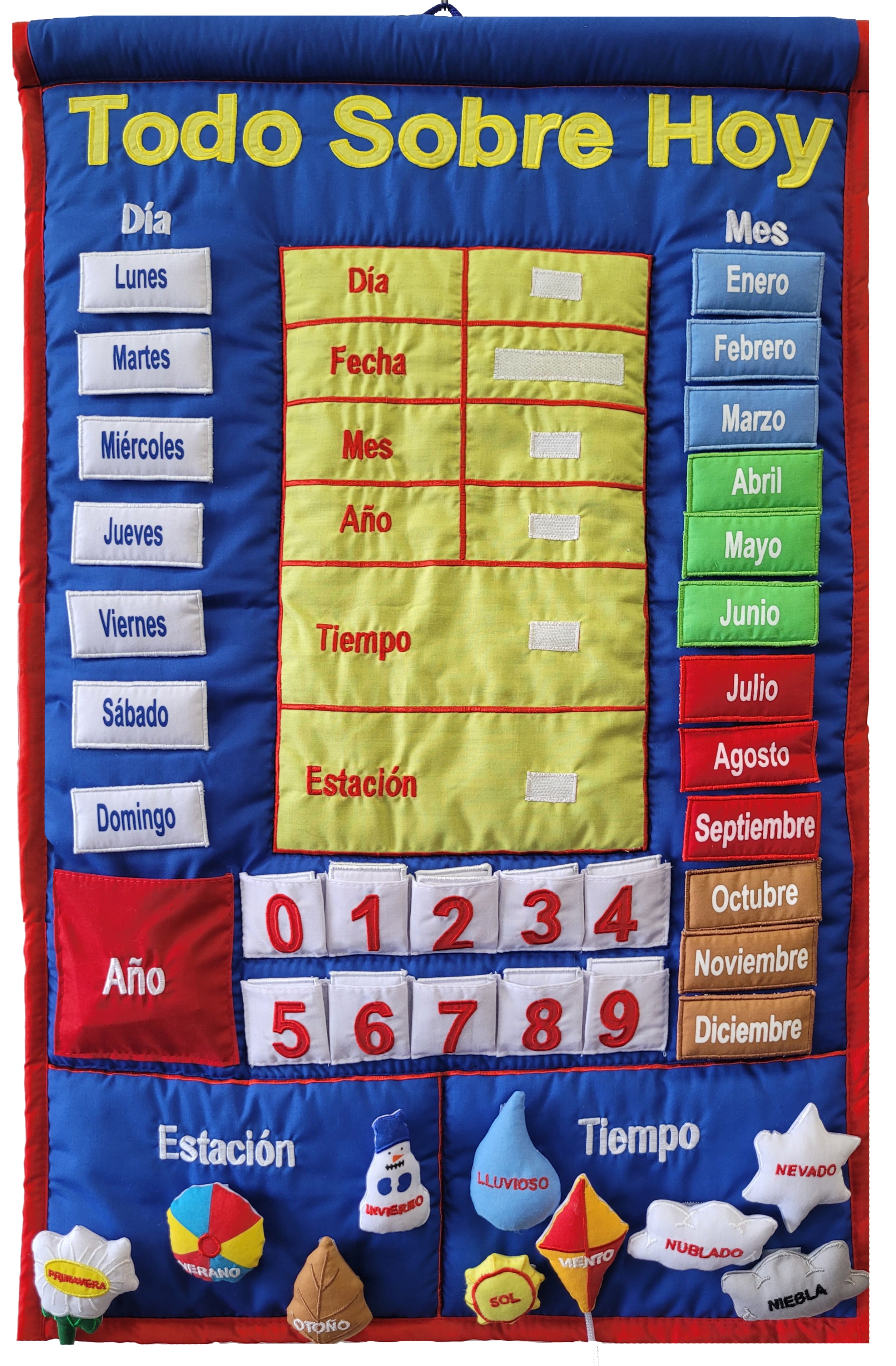 All About Today Kids Interactive Cloth Calendar (Available in