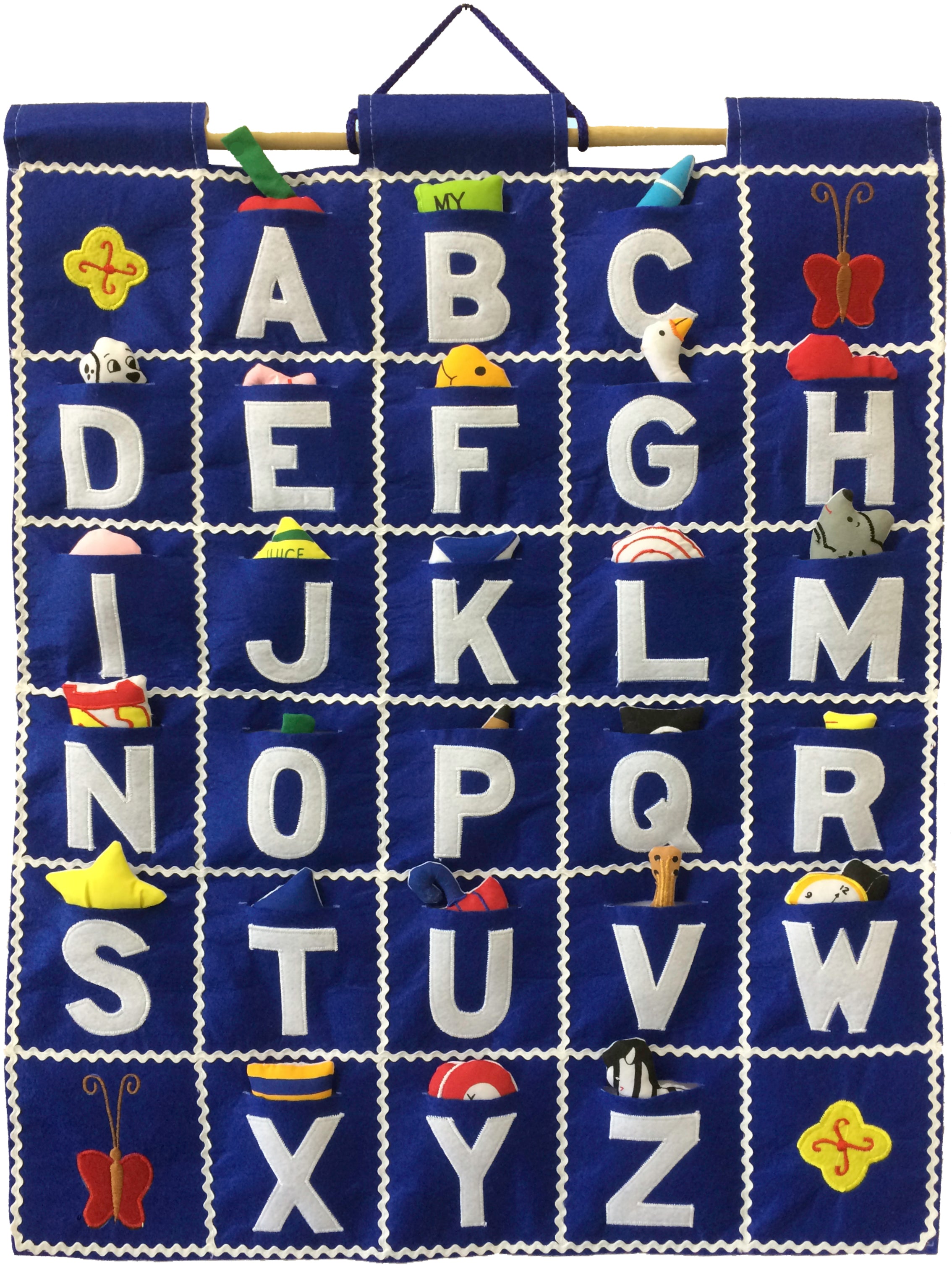 ABC Wall Hanging Blue - Pockets of Learning – Pockets of Learning & My ...