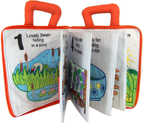 Count and Seek Fabric Activity Book - Pockets of Learning