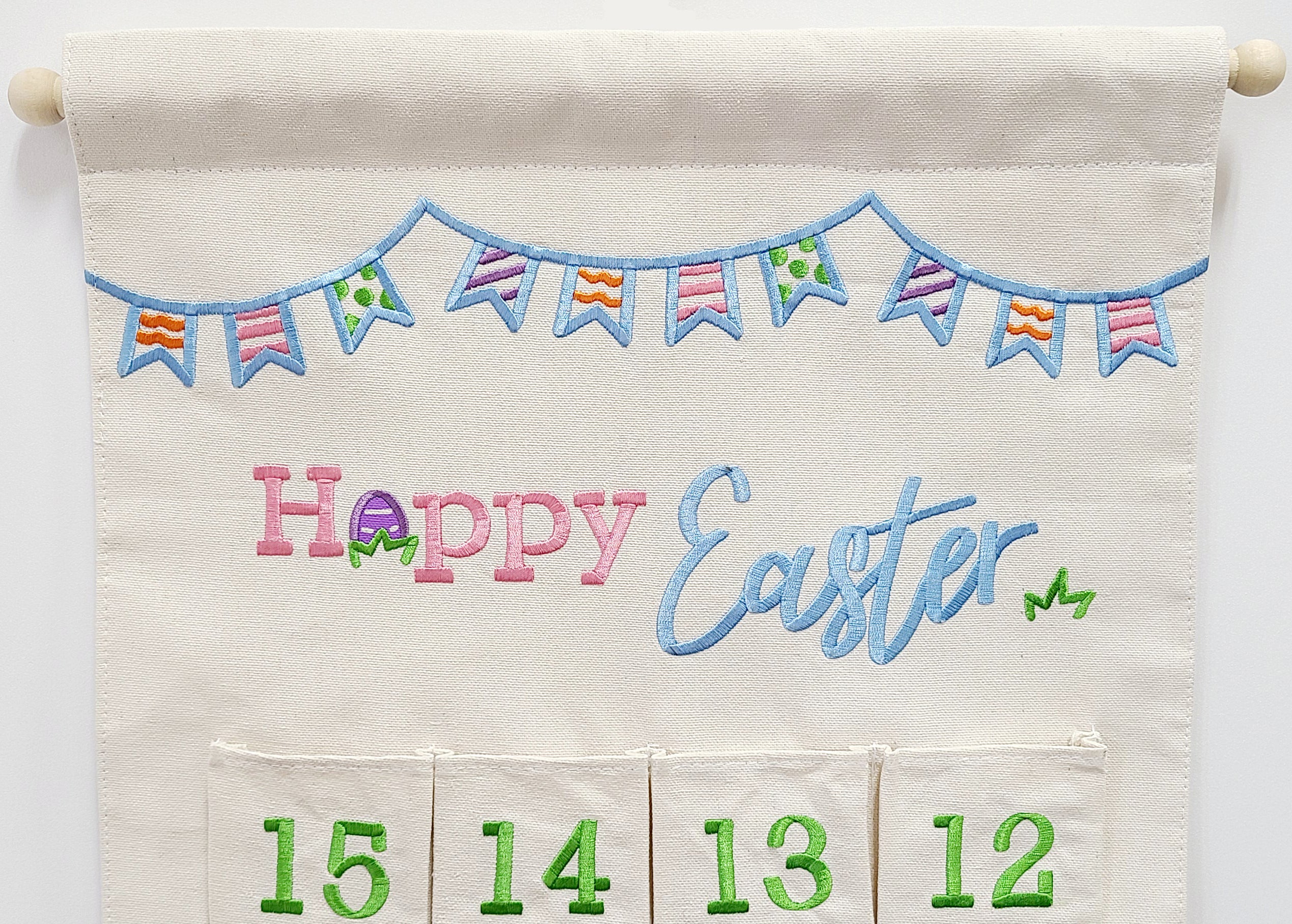 Easter Countdown Calendar Canvas Wall Hanging