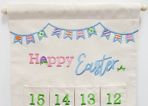 Easter Countdown Calendar Canvas Wall Hanging