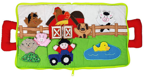 Old MacDonald's Farm Quiet Book with Finger Puppets